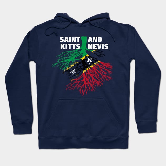 Saint Kitts and Nevis Roots Flag Hoodie by BraaiNinja